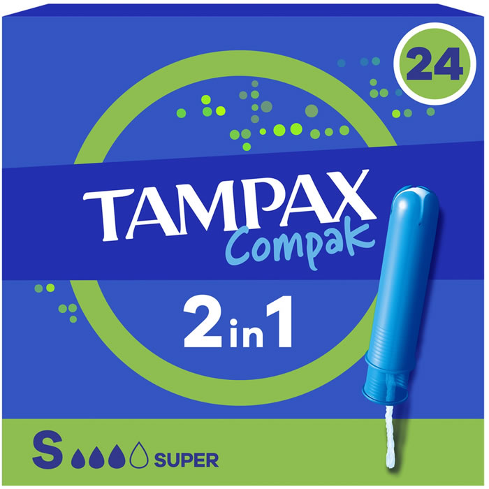 TAMPAX Compak Tampon avec applicateur super x24