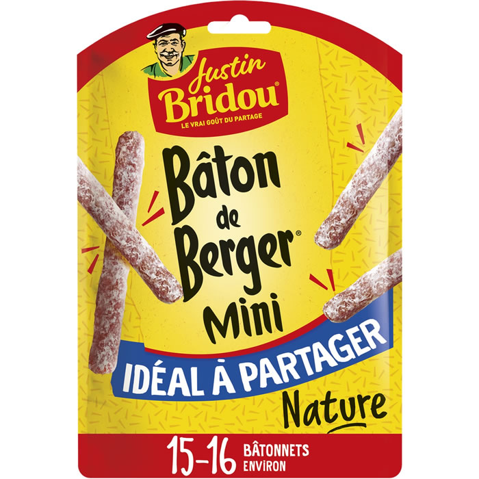 JUSTIN BRIDOU Le Bâton de Berger – Mini saucisson sec nature 160g