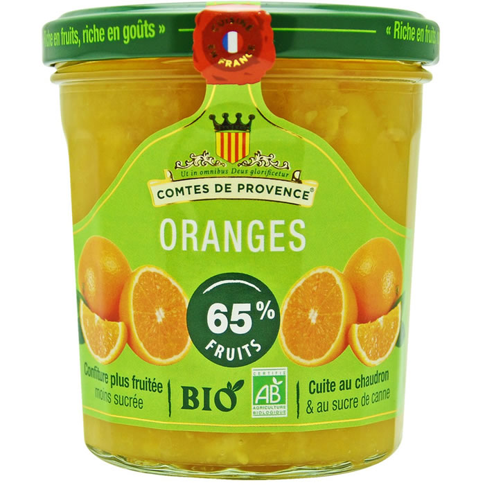 LES COMTES DE PROVENCE – Confitures d’oranges bio 350 g