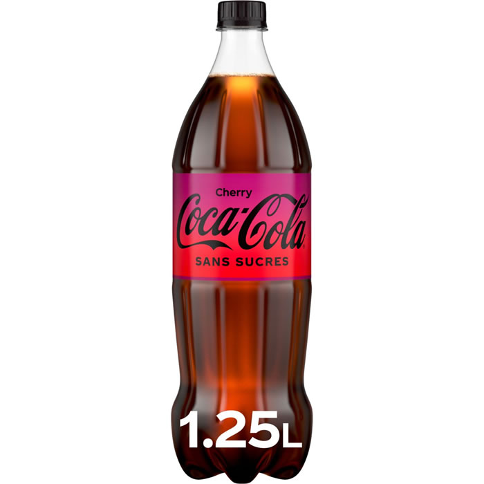 COCA-COLA – Boisson gazeuse aux extraits végétaux cerise sans sucre 1,25 L