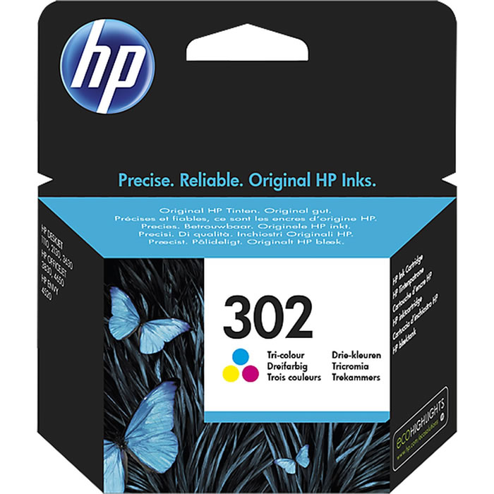 HP Cartouche d’encre N°302 couleurs (1 cartouche)