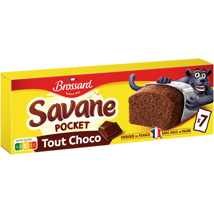 BROSSARD Savane – Gâteaux moelleux au chocolat noir 210g