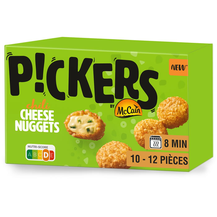 MC CAIN Pickers – Bouchées panées au cheddar et poivrons (230g)