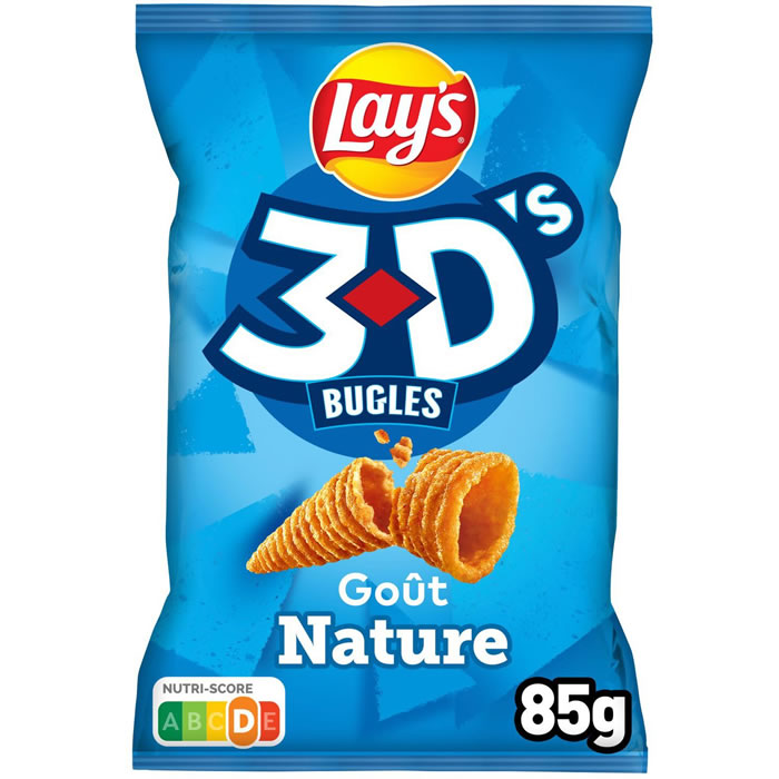LAY’S 3D’s Biscuits soufflés nature 85g