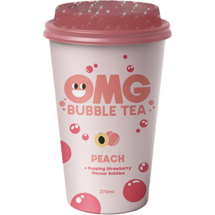 OMG Bubble Tea – Thé noir à la pêche 27 cl