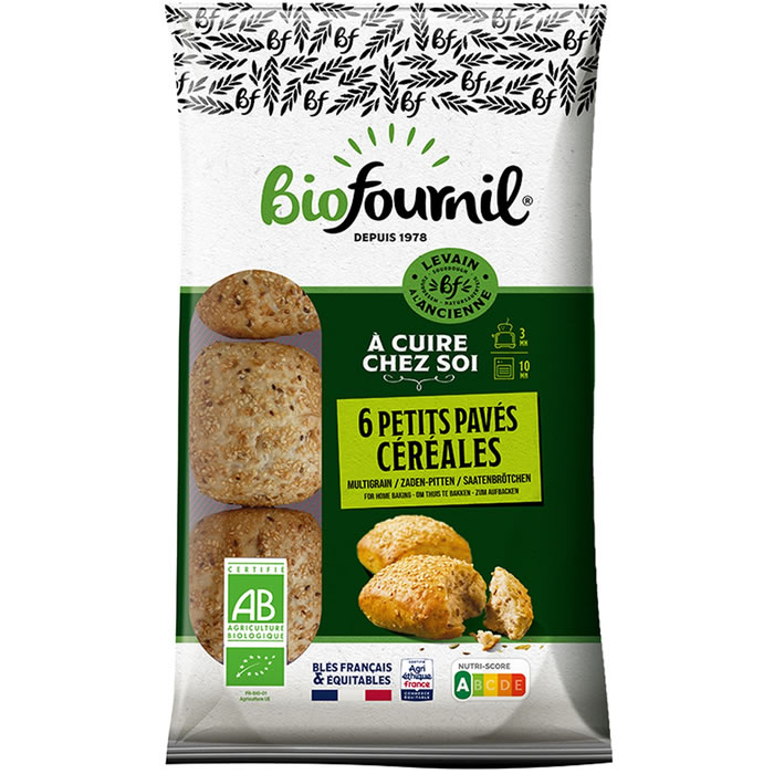 BIOFOURNIL – Petits pavés précuits aux céréales bio 360 g