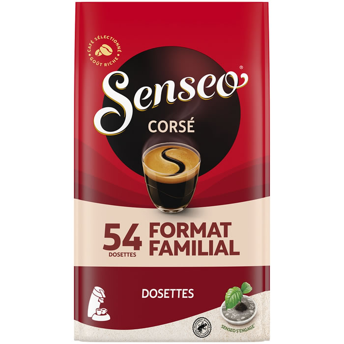 SENSEO – Dosettes de café corsé (Grand Format, 54 dosettes)