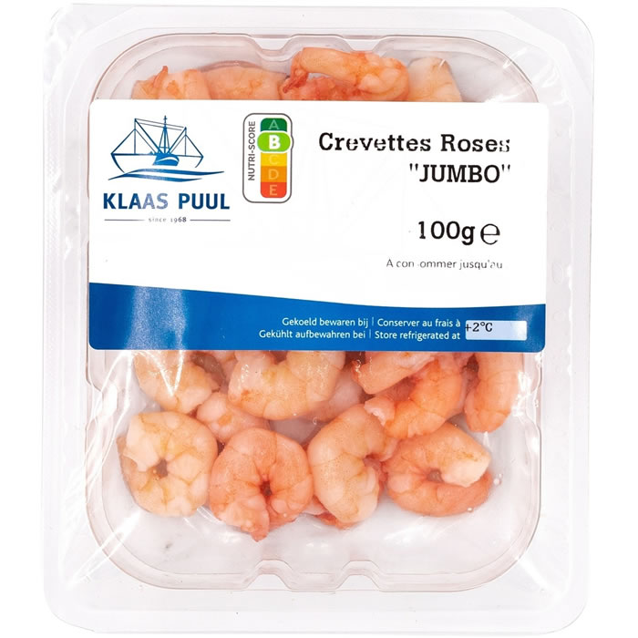 KLAAS PUUL – Crevettes roses jumbo décortiquées 100 g