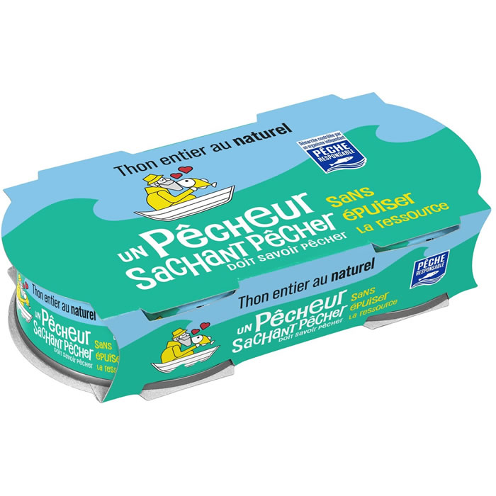 UN PÊCHEUR SACHANT PÊCHER – Thon entier au naturel 2x112g