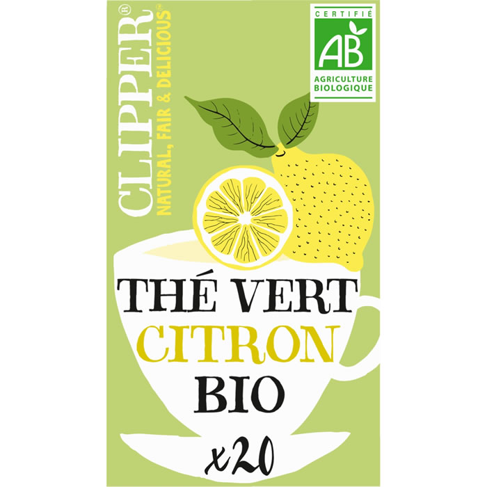 CLIPPER Thé vert au citron bio (35g)