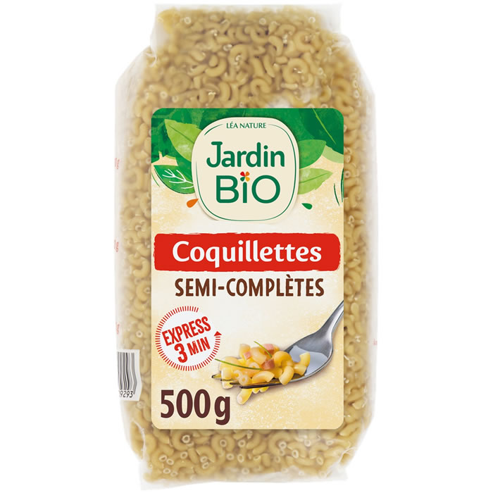 JARDIN BIO Coquillettes semi-complètes bio 500g