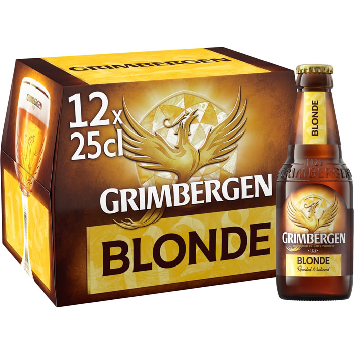GRIMBERGEN – Bière blonde Belge 12 x 25 cl