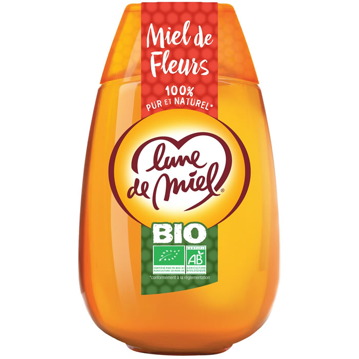 LUNE DE MIEL – Miel liquide de fleurs bio 500g 500 g