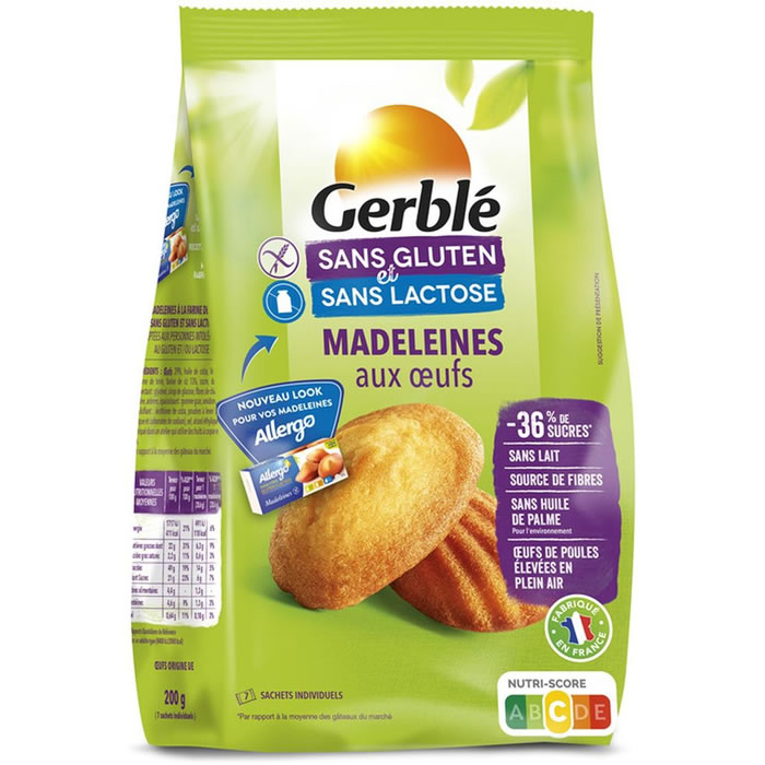GERBLE – Madeleines sans gluten 200g