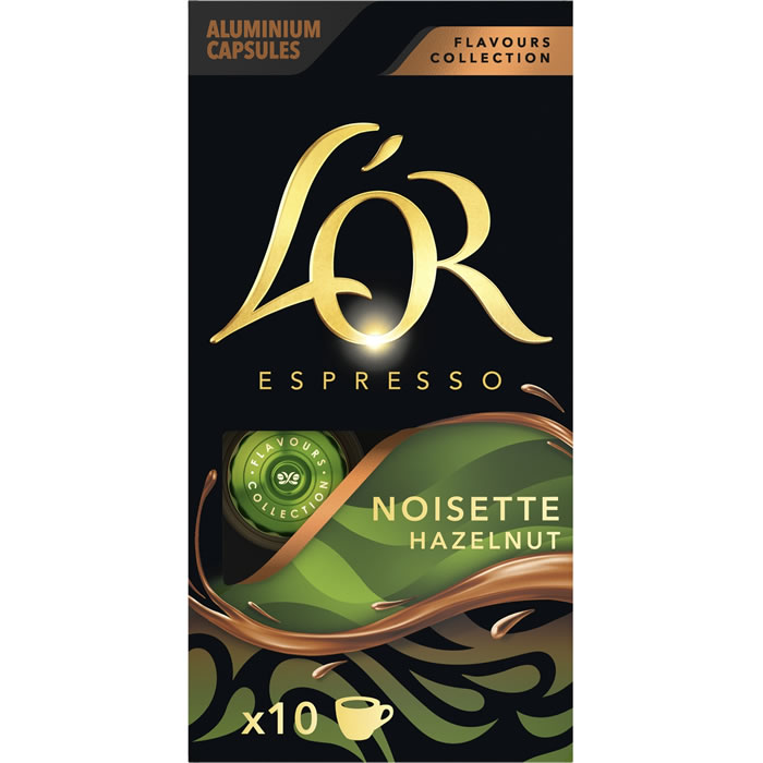L’OR – Capsules de café saveur noisette 10 capsules