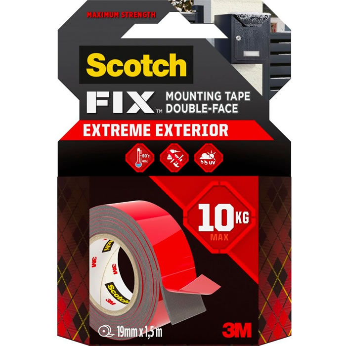 SCOTCH Fix rouleau ruban adhésif double face 1,5 m (19 mm)