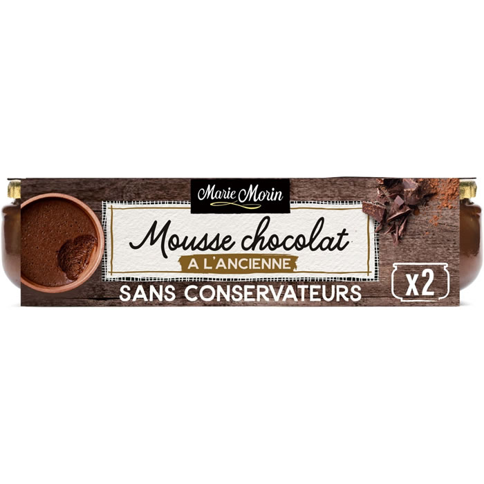 Marie Morin – Mousse au chocolat à l’ancienne 2x100g