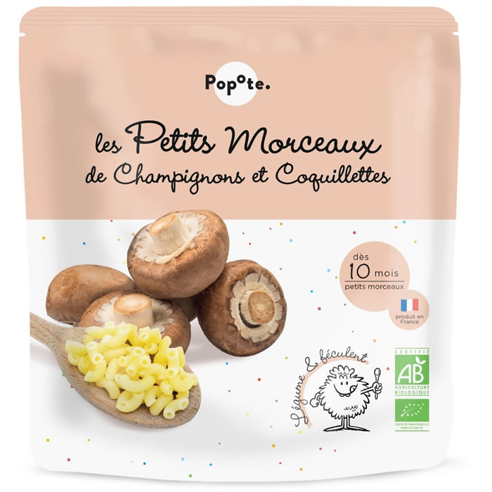 POPOTE – Petits morceaux champignons et coquillettes 190 g