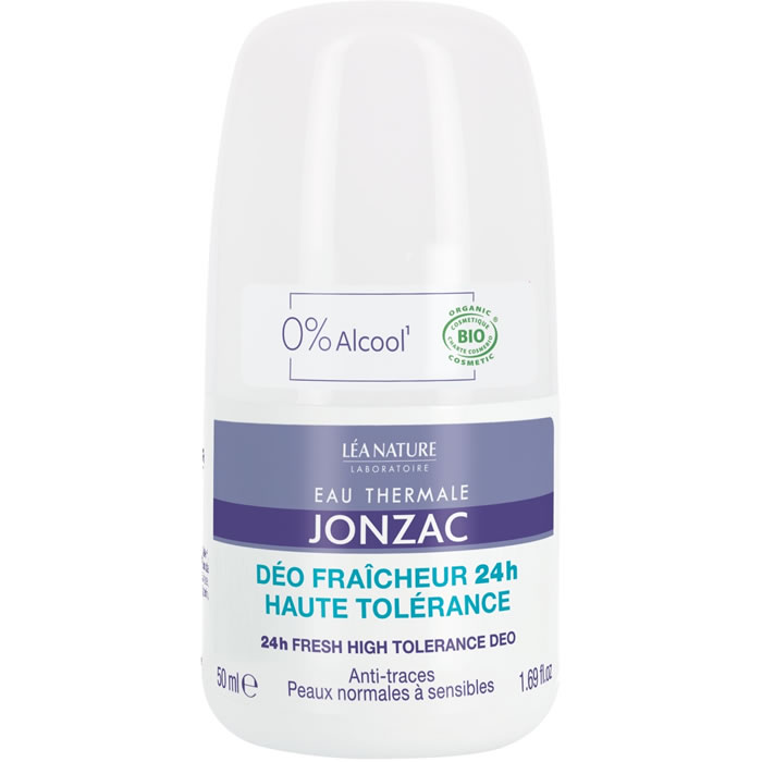 EAU THERMALE JONZAC Déodorant bille hypoallergénique 24h bio 50 ml