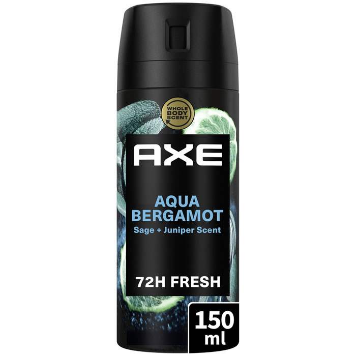 AXE Aqua Bergamot – Déodorant spray homme 72h 150 ml