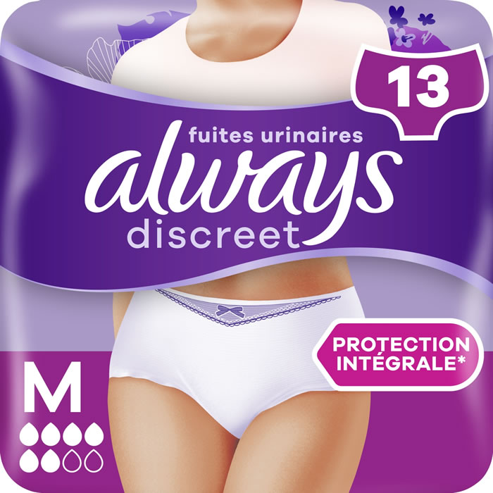 ALWAYS Discreet Culottes absorbantes femme taille M x13