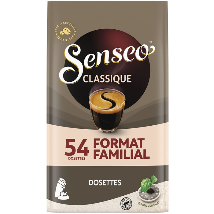 SENSEO – Dosettes de café classique Grand Format (54 dosettes)