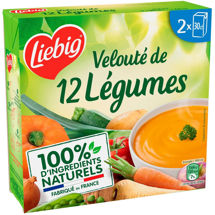 LIEBIG PurSoup’ – Soupe velouté de 12 légumes 2x30cl