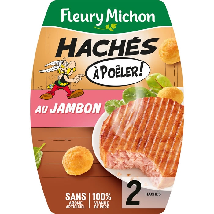 FLEURY MICHON – Hachés de jambon à poêler 2 x 100 g