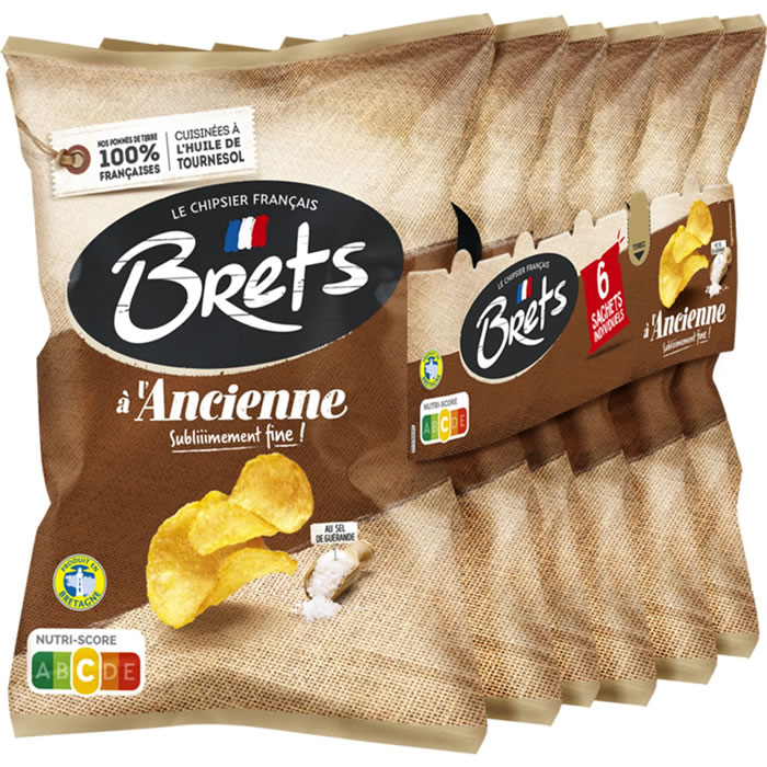 BRET’S – Chips à l’ancienne nature 6x25g