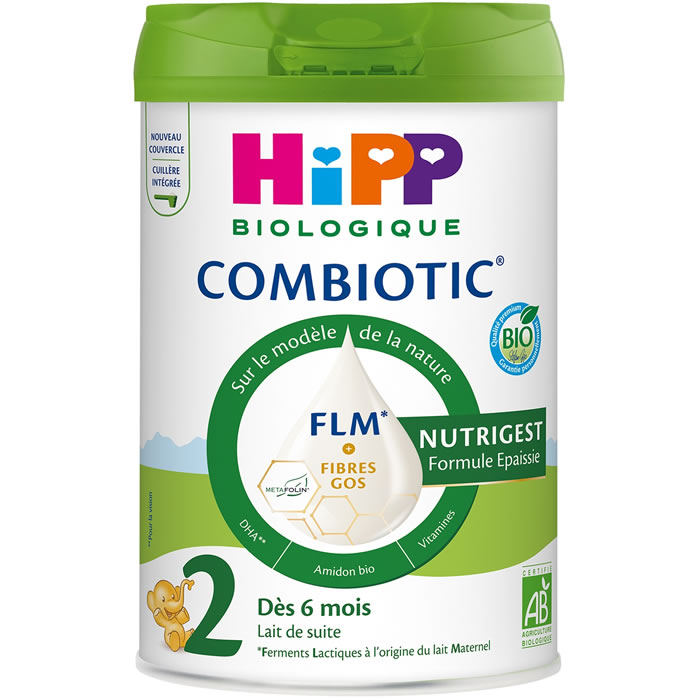 Lait 2ème âge en poudre dès 6 mois bio HIPP Combiotic Nutrigest