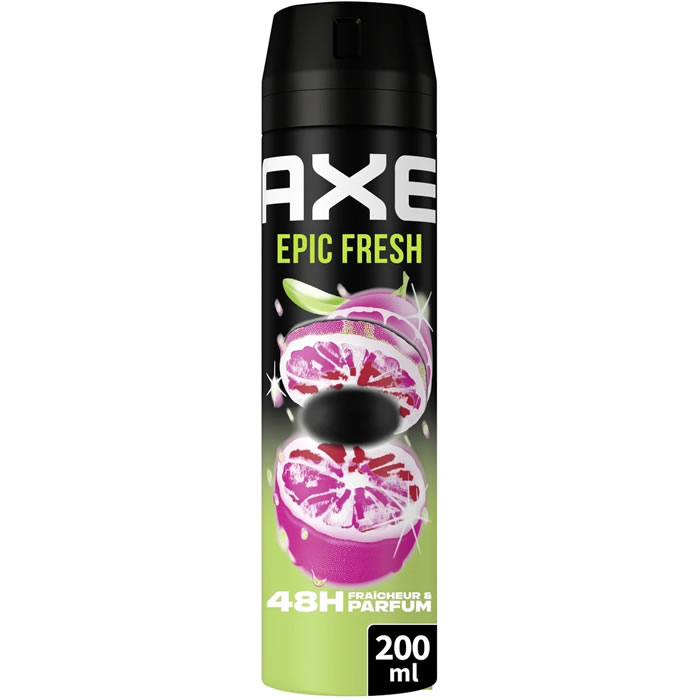 AXE Epic Fresh – Déodorant spray homme ananas tropical et pamplemousse 48h 200 ml