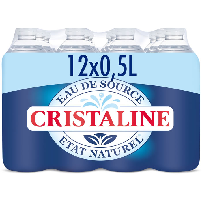 CRISTALINE – Eau de source 12 x 50 cl
