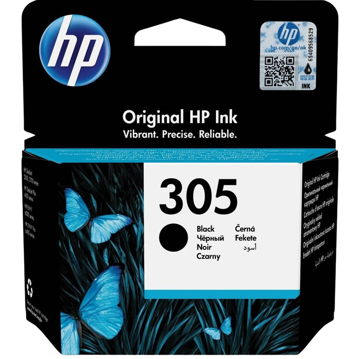 HP Cartouche d’encre N°305 noir (1 cartouche)