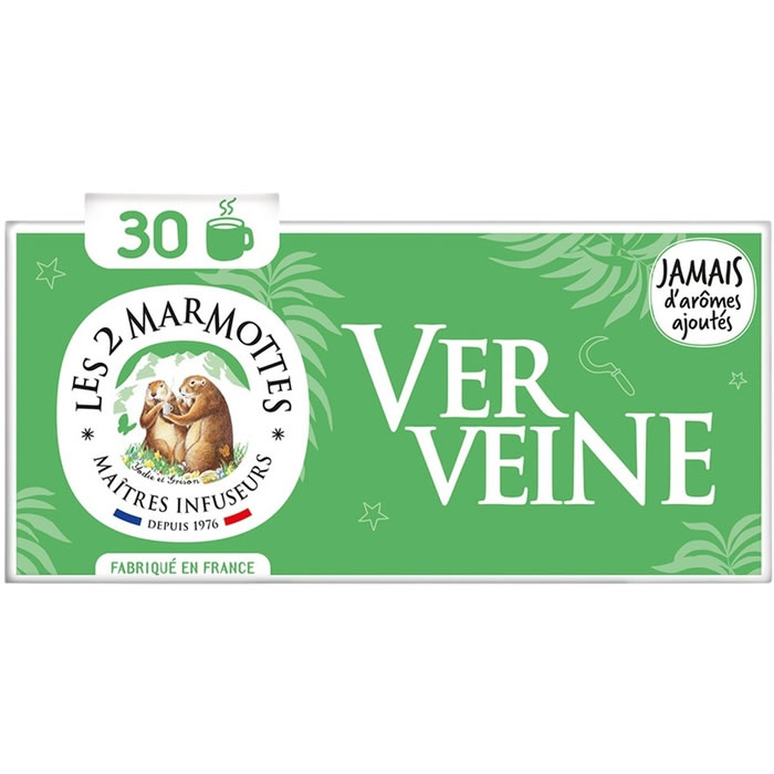 LES 2 MARMOTTES Infusion de verveine bio (30 sachets, 46g)