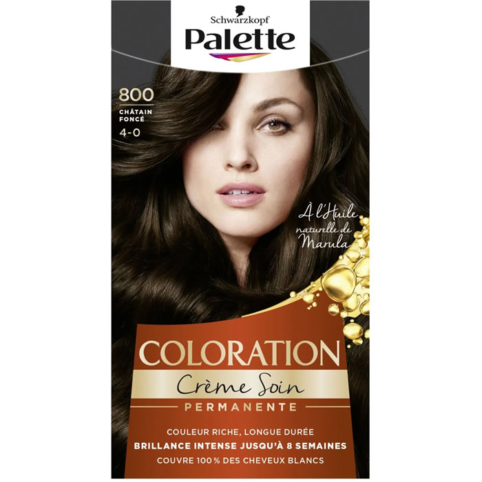 SCHWARZKOPF Palette – Coloration permanente châtain foncé 800