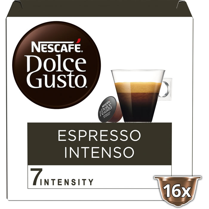 NESCAFE Dolce Gusto – Capsules de café espresso intense N°7 (16 capsules)