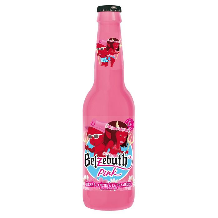 BELZEBUTH – Bière blanche aromatisée framboise Pink 33 cl
