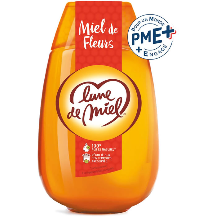 LUNE DE MIEL – Miel liquide de fleurs 500g 500 g