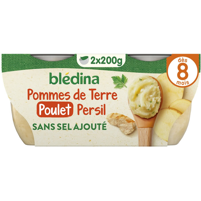 BLEDINA – Pommes de terre et poulet dès 8 mois 2 x 200 g