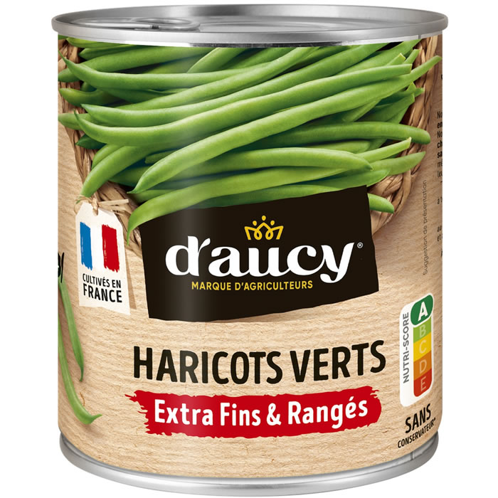 D’AUCY – Haricots verts extra-fins rangés main 440g