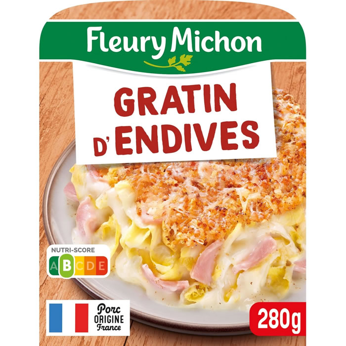 FLEURY MICHON – Gratin d’endives, jambon et emmental 280g