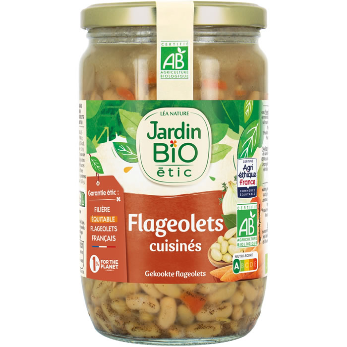 JARDIN BIO Étic – Flageolets cuisinés bio 680g