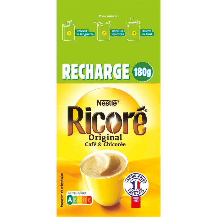RICORE – Recharge de café à la chicorée soluble (180g)