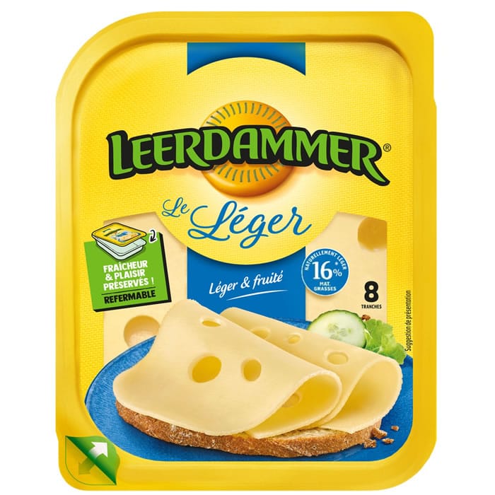 LEERDAMMER – Fromage en tranches nature 200g