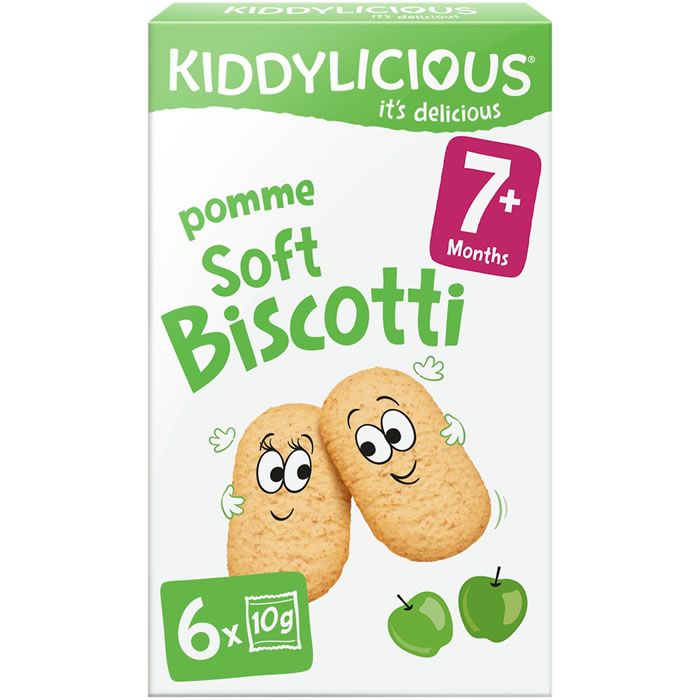 KIDDYLICIOUS – Biscottes à la pomme dès 7 mois bio 120g