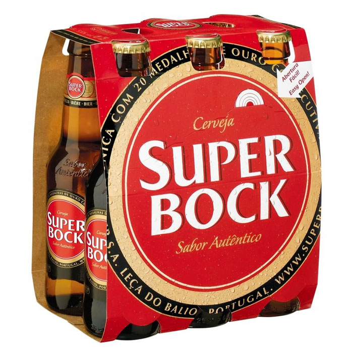 SUPER BOCK – Bière blonde 6 x 25 cl