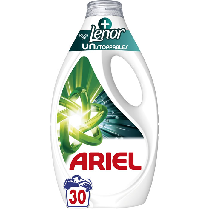 ARIEL + Lenor Lessive liquide touche de Lenor 1,35 L 30 lavages