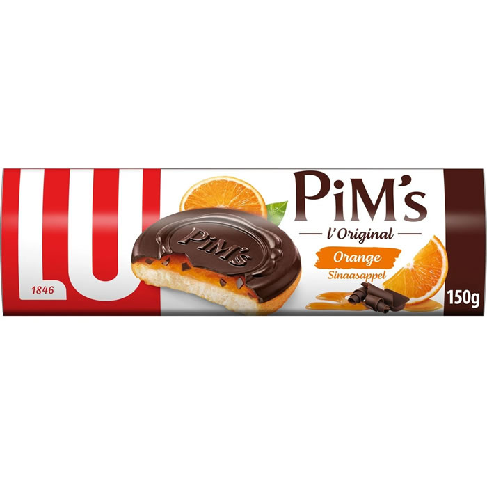 Biscuits génoises de chocolat noir à l’orange PIM’S 150g