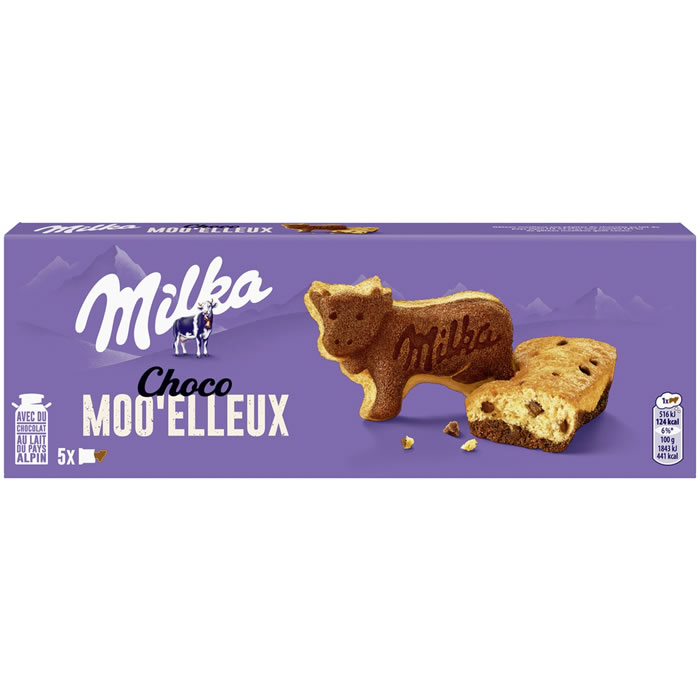 MILKA – Gâteaux moelleux aux pépites de chocolat 140g