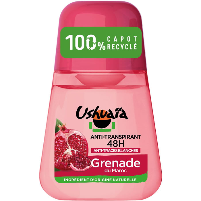 USHUAIA – Déodorant bille à la grenade 48h 50 ml